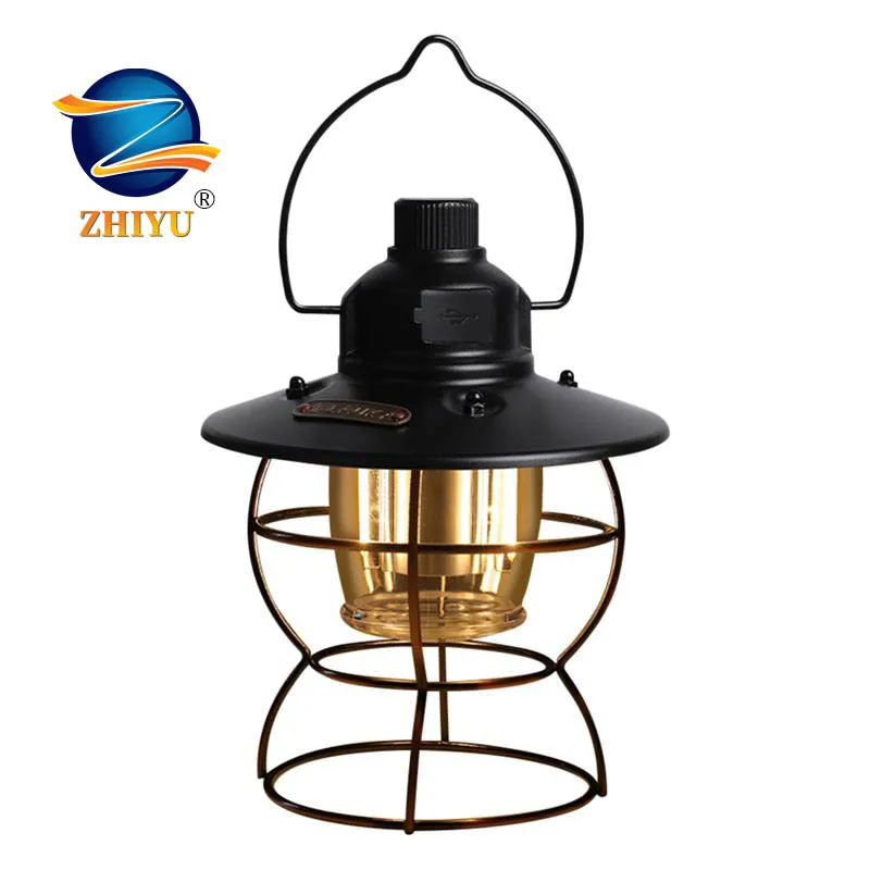 

Винтажный металлический подвесной светильник в виде пламени, уличный фонарь с зарядкой по USB, светильник для кемпинга в стиле ретро светоди...