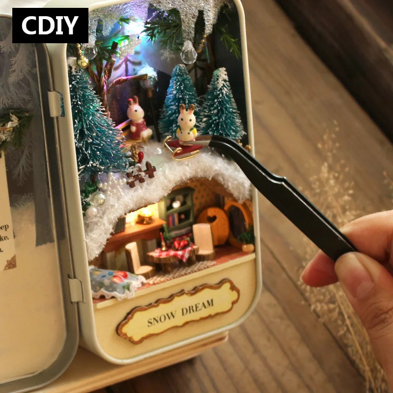 DIY коробка Кукольный домик модель миниатюрный кукольный сборные наборы 3D