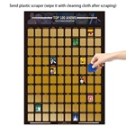 Топ 100 аниме постер с царапинами фотообои Дети Подростки драгоценный подарок для аниме энтузиастов комната Домашний декор Настенная Наклейка