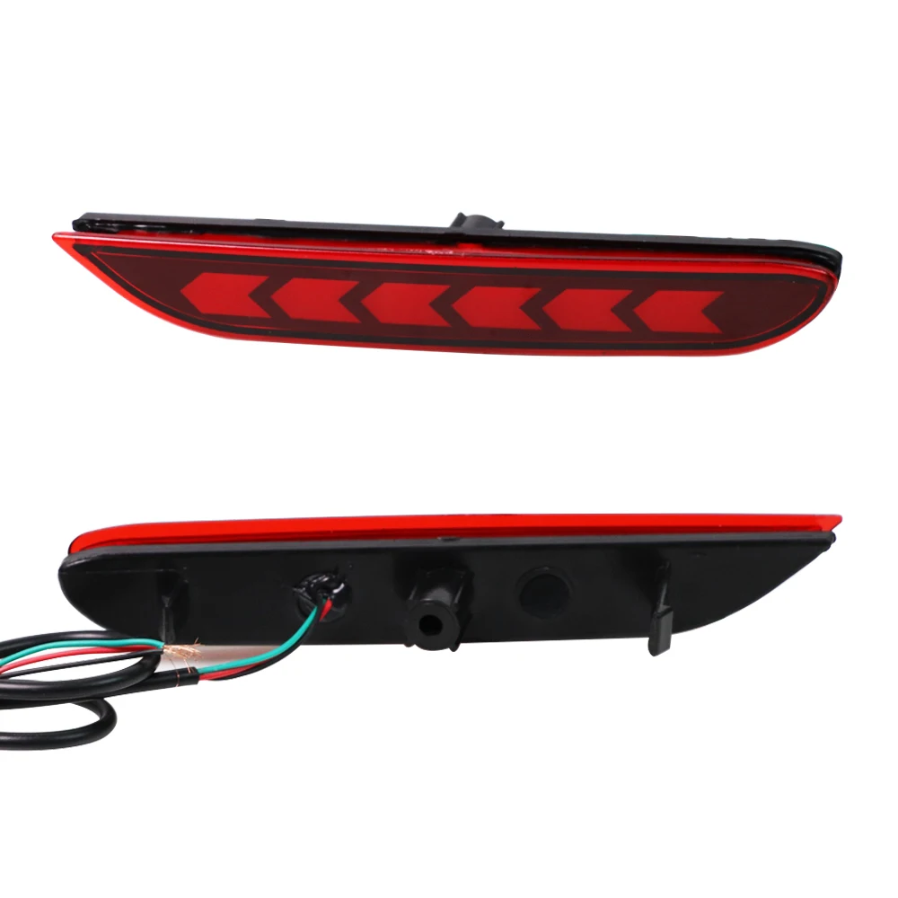 1 пара автомобильный Светодиодный отражатель задний противотуманный фонарь