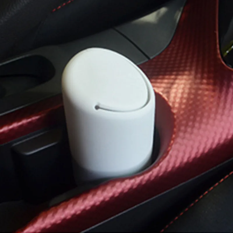 

Car Universal Trash Can Mini Fashion Simple Silicone Cup Durable Dustbin Portable Auto Interior Accessories Decoration 2Colors