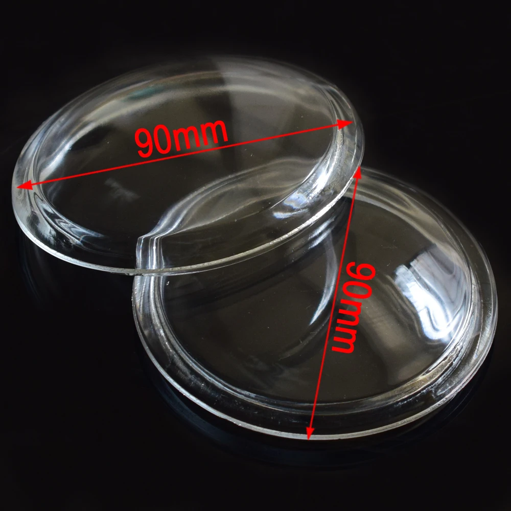 Круглые противотуманные фары 2 шт. 90 мм стеклянная крышка для Mitsubishi ASX L200 Outlander Grandis