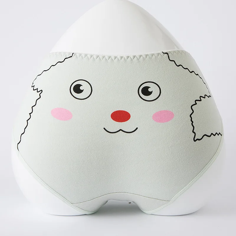 Mucha Green Sheep SP& CITY, хлопковое нижнее белье с милым принтом животных, женские сексуальные трусики для менструального периода, удобные бесшовные трусы, нижнее белье для девочек, Танга - Цвет: Mucha Green Sheep