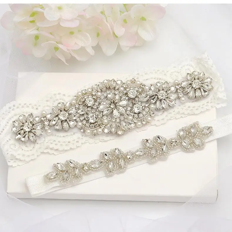 Винтажные Свадебные Подвязки жемчужные стразы браслеты для ног сексуальные