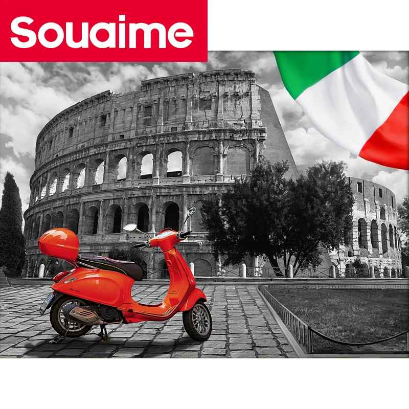 Полный квадрат/круглый дрель 5d Diy алмазная живопись Колизей руины landscap Кристалл