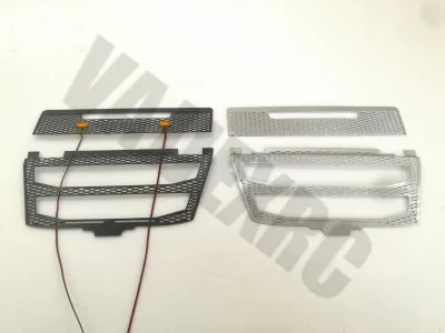 Передняя решетка из нержавеющей стали черного и серебряного цвета светильник с