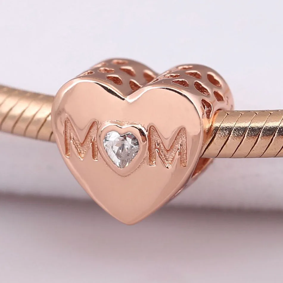 Очаровательные женские браслеты с бусинами в форме сердца для мамы браслет