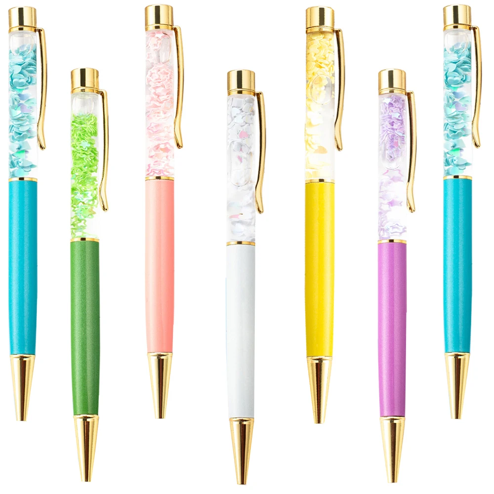 

50 шт., металлические шариковые ручки с блестками