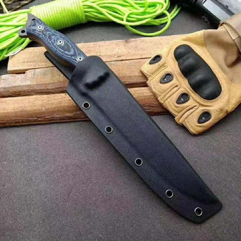 

Hot Selling High Hardness Outdoor Fixed Blade K Sheath Camping Survival Tactical Knife Multifunctional EDC Tool Straight Knife