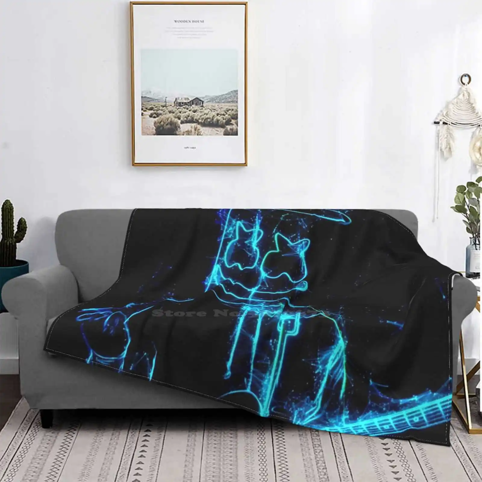 

Новинка, модное мягкое одеяло Light ing с принтом по низкой цене, Dj, музыка, звезда, поет песню светильник
