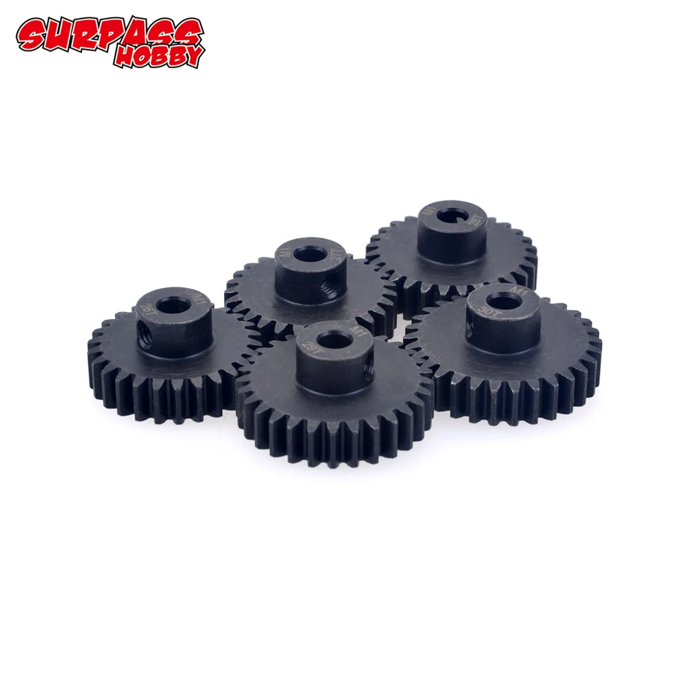5 шт. M1 5 мм Шестерня мотора 11T-13T 14T-16T 17T-19T 20T-22T Комплект металлических шестерней для 1/8 RC багги монстр-ТРАКА