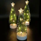 Светильник искусственная Рождественская елка, рождественские украшения для домашнего стола, рождественские украшения, новогодний декор, подарок для детей