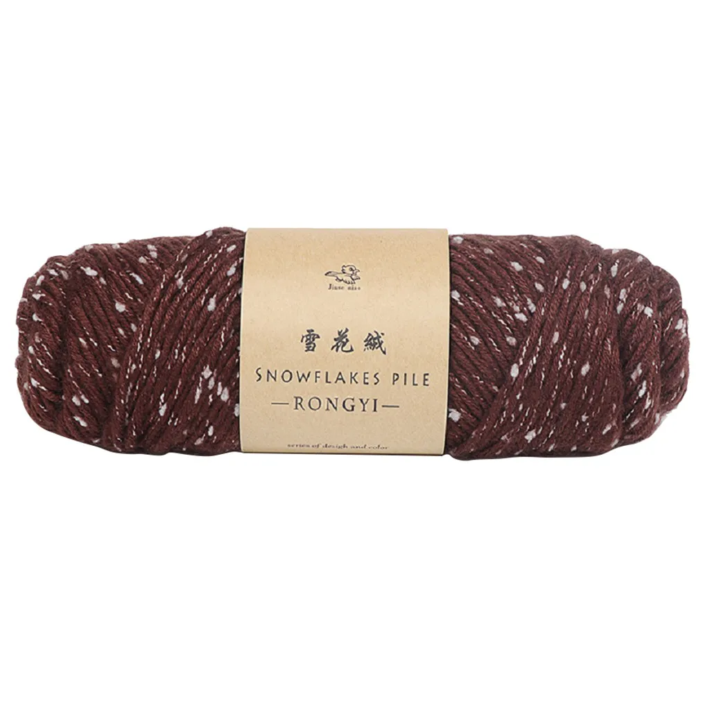 24 цвета Снежинка Удобный шарф линии Diy вязание крючком толстый шерстяной свитер