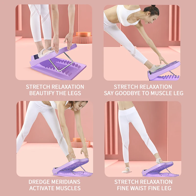 

Adjustable Anti-slip Stretching Board Stretch Calf Balance Plate Yoga Fitness Pedal Leg Stretcher Gym Equipment Foam Non-slip