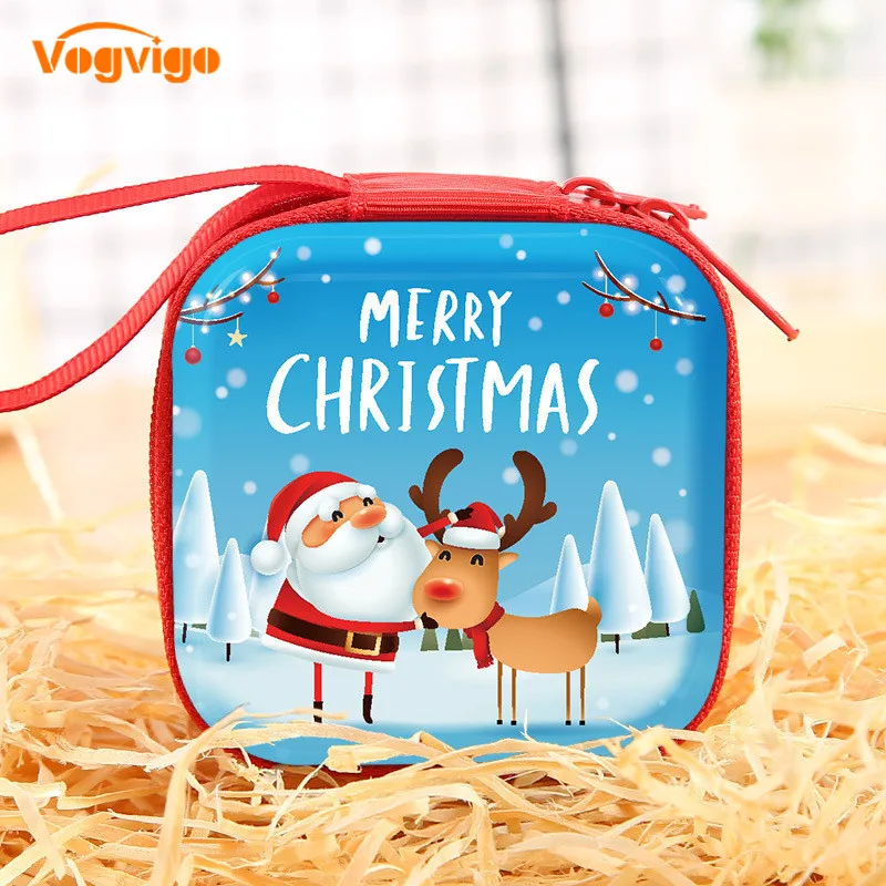 Рождественский стиль Стэнта Клаус сумки для хранения снеговик узор дизайн мини