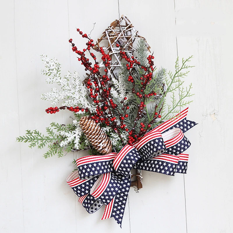 

Christmas Small Tree Christmas Decoration Tree-shaped Wall Hanging New Year's Eve Decoration Milk Tea Shop Restaurant for Family