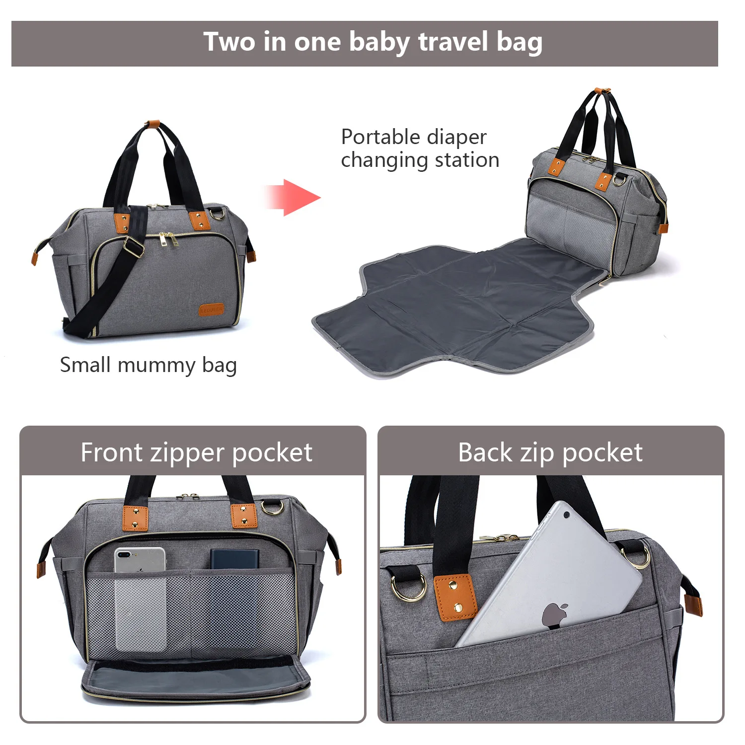 

Diaper Bag Mommy Bag Messenger for Traveling Maternity Hobos Baby Nappy Bag Travel Diaper Organizers Luxury Baby Changing Bag