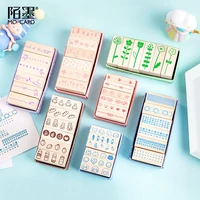 6pcsset mini kingdom series diy crafts wooden rubber stamp for scrapbooking stationery painting cards decor