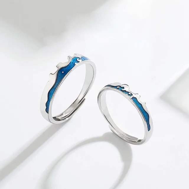 COUPLE MOON AND SEA PROMISE RING 5