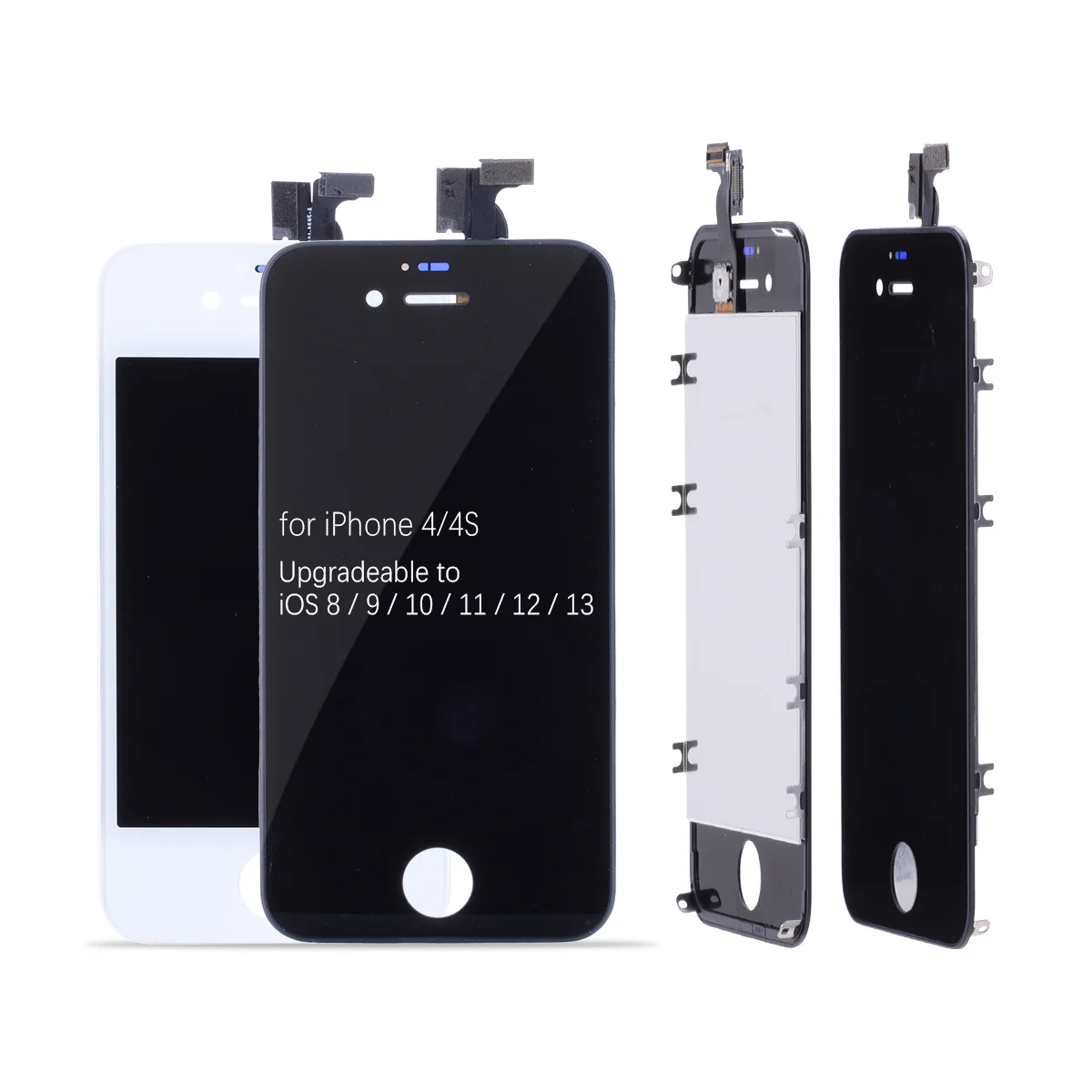 AAA OEM lcd для iPhone 4 4S дисплей Tela сенсорный фронтальный Com Aro Completo Módulo козырек Preta Branco| |