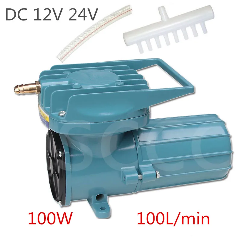 DC 12V 24V воздушный насос автомобильный кислородный Tilapia транспортный насос.