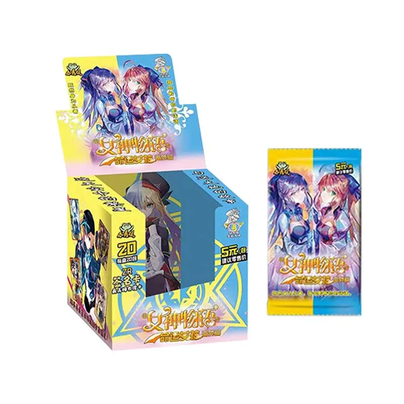 

Original Goddess Story Anime Figures Bronzing Barrage Flash Cards Fate Saber Collectible Cards Toys Christmas Gifts For Children