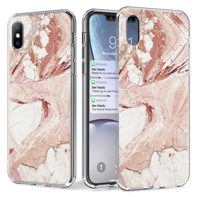 

Moskado Marble Stone Texture Phone Case For iPhone 12 Pro 11 Pro Max X XR XS Max 7 8 Plus SE 2020 7 8 6 6s Plus Soft TPU Cover