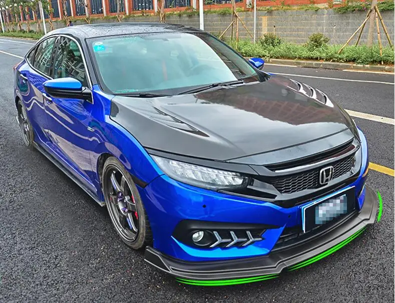Задний спойлер для переднего бампера Honda Civic 2016 2018|Обвесы| |