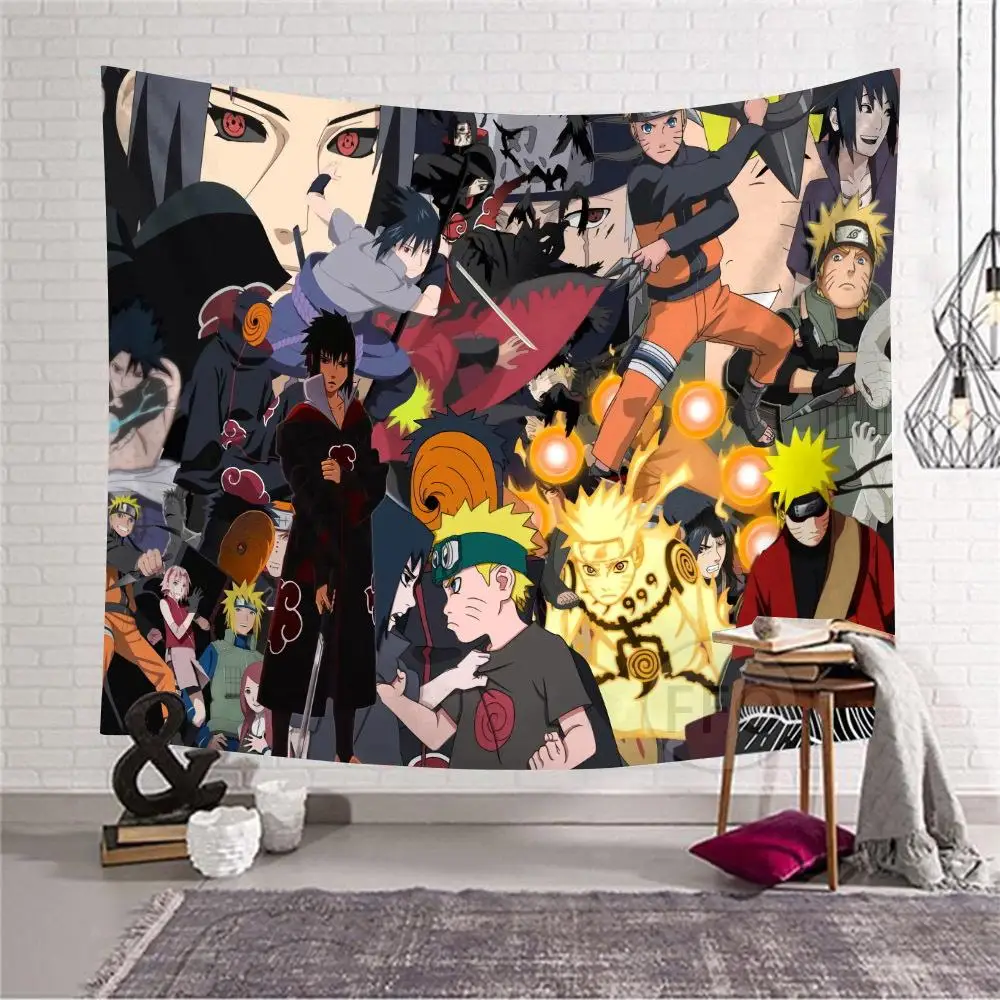 

Kawaii Room Decor Wall Tapestry Anime Tapestry Wall Hanging Japanese Comic Tapestries Curtains Background Cloth Home Decortaion