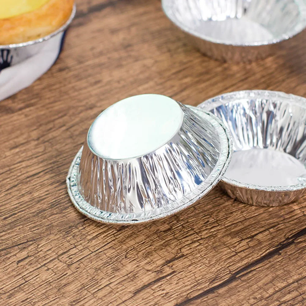 300 шт. алюминиевая фольга форма для яиц сковорода мини горшок пирог блюдо
