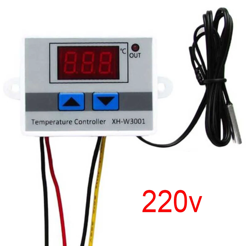 XH-W3001 10A Digital Temperature Controller 12V/24V/220V Quality thermal regulator Thermocouple thermostat with LCD Display | Инструменты