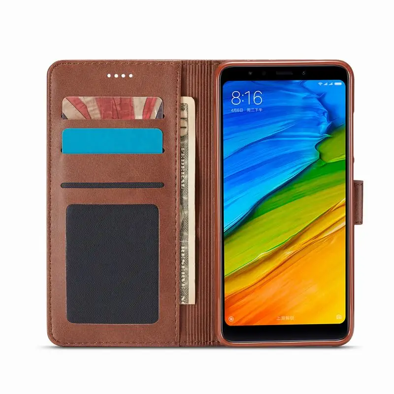 Чехол для Xiaomi Redmi 8 кожаный чехол бумажник A флип телефона с отделением карт