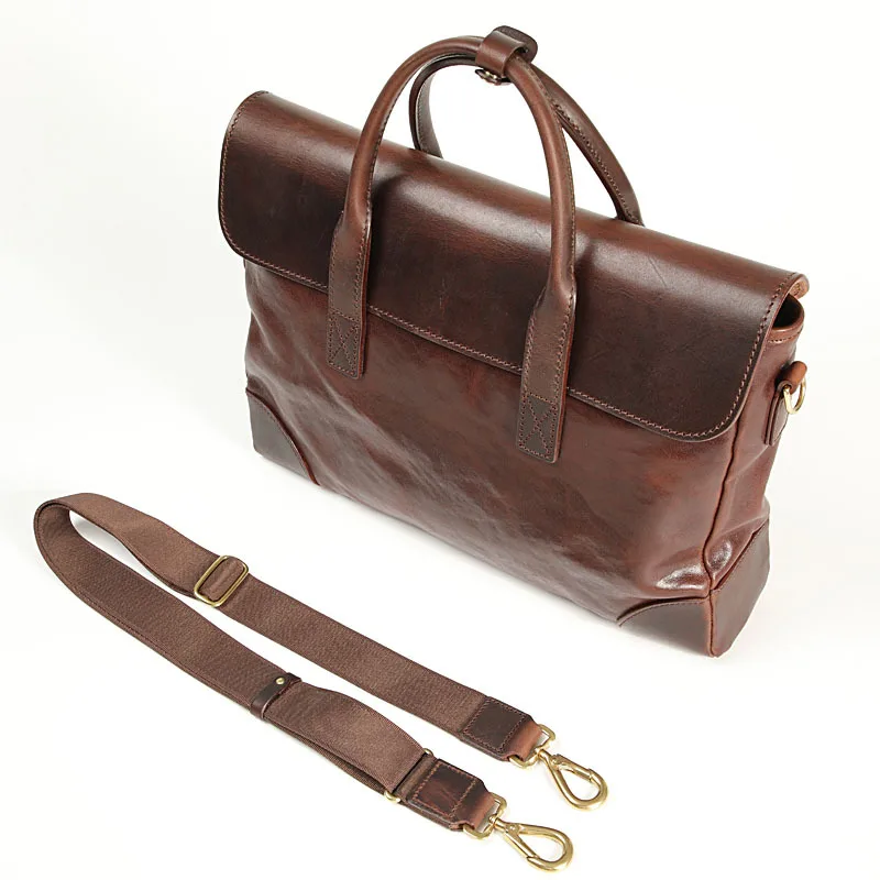 Роскошный деловой портфель из натуральной кожи для мужчин мужская сумка на плечо