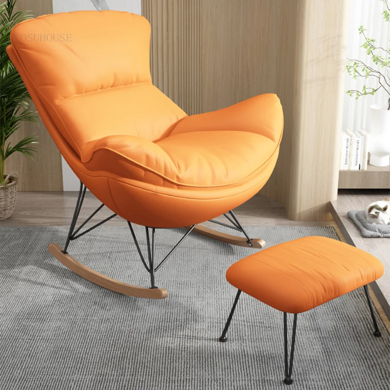 

Кресла-качалка ленивый для гостиной в скандинавском стиле, легкая роскошная мебель для гостиной, кресло-качалка для дома, балкона