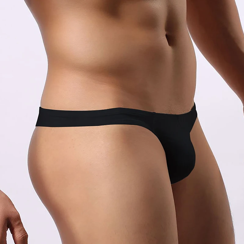 Мужские трусы джоки AD Черные стринги и G-стринги удобное нижнее белье для мужчин