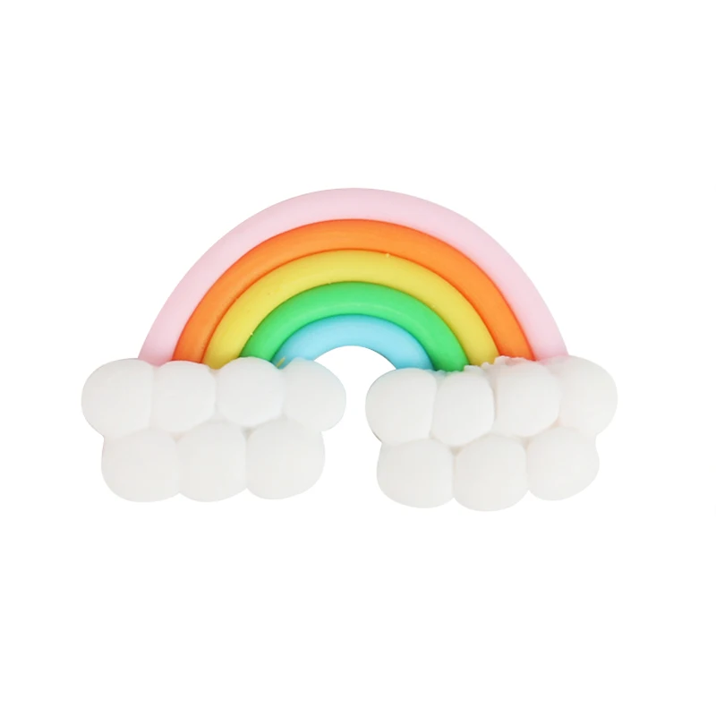 

Mini Rainbow Clouds Cake Topper for Wedding Birthday Party Cake Flags Dessert Baking Decoration Unicorn party baby shower Supply