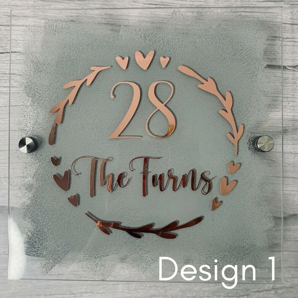 

Customized Acrylic Personalised House Sign House Plaque + Fitting Kit