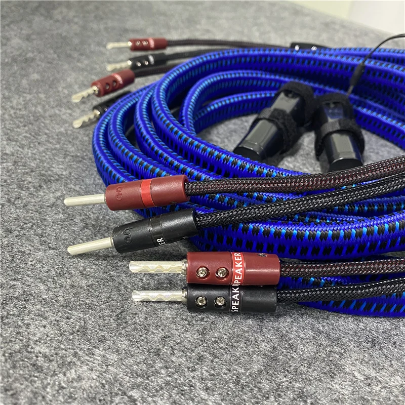 Пара аудиофильских Гибралтарских динамиков Серебряный банановый кабель 72 в DBS