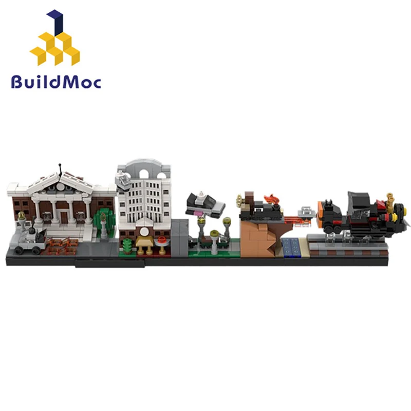 Buildmoc Ideas Back to the Future Breaking Bad City Skyline architemoc креативная модель Street View строительные