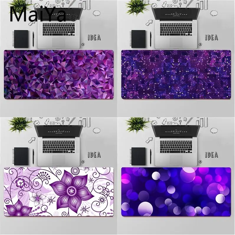 Высококачественный Фиолетовый красивый дизайнерский Комфортный коврик для мыши