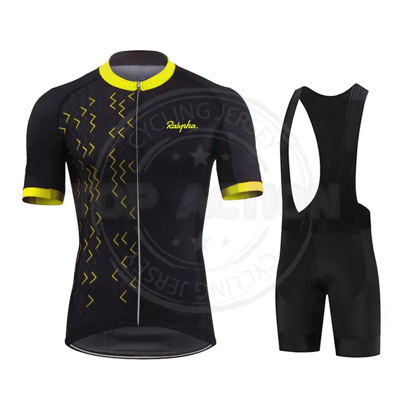

Ralvpha New Cycling Jersey Bib Shorts Set Quick Dry 19D Gel Pad Mountain Cycling Clothing Suits Outdoor MTB Bike Ropa Ciclismo