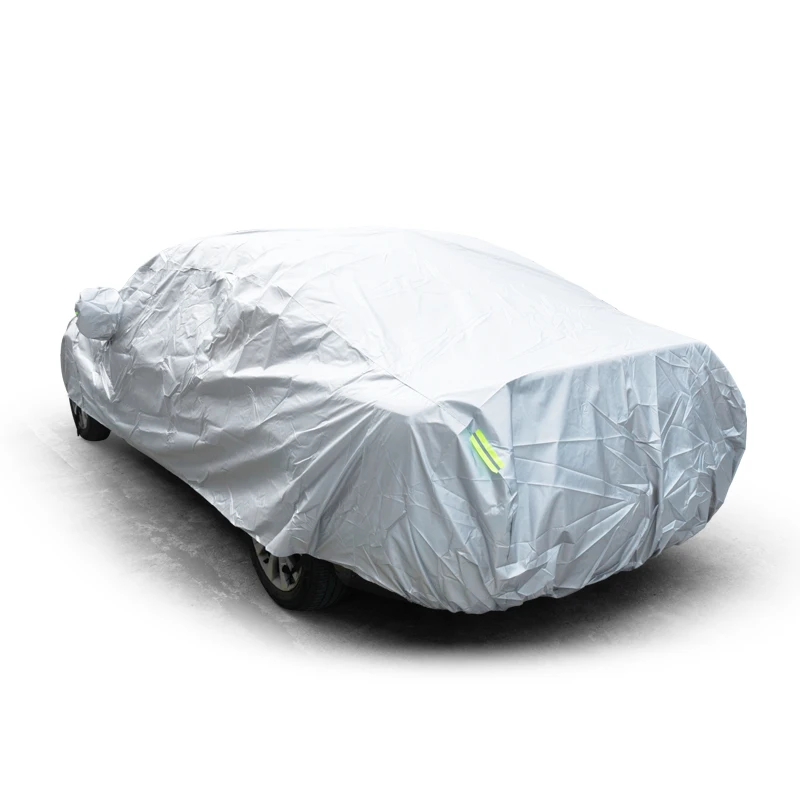 size s xxl universal full car covers snow ice dust sun uv shade cover foldable light silver auto car outdoor protector cover free global shipping
