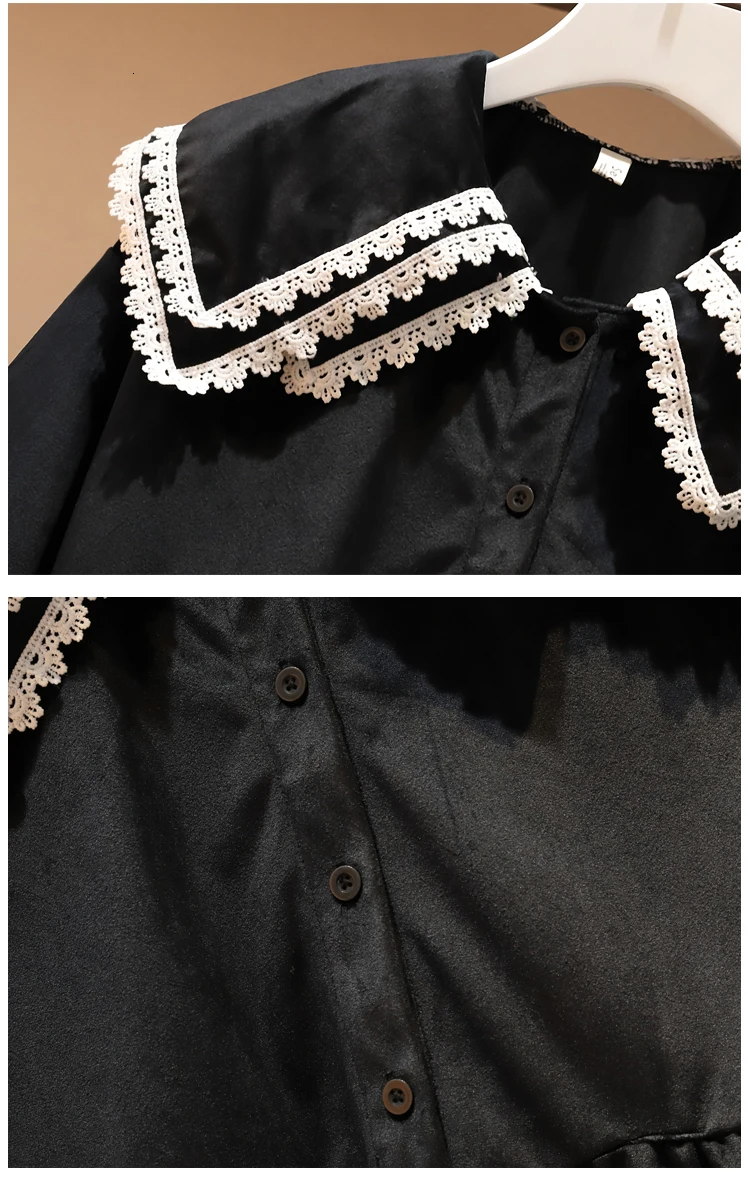 Женское бархатное платье трапеция осень 2019 милое кружевное вязаное крючком с