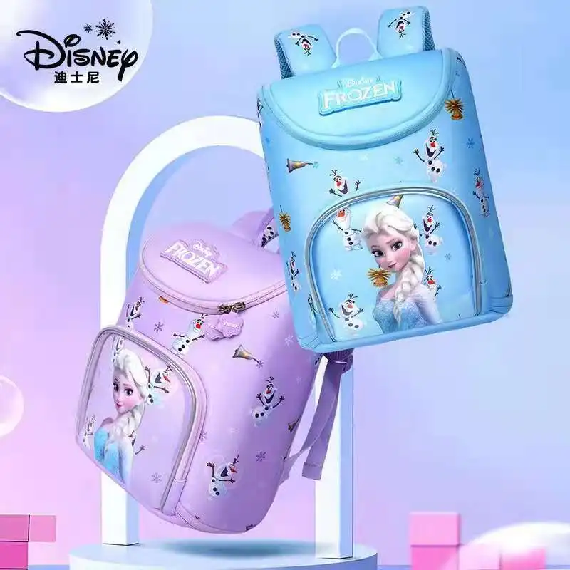 Школьные ранцы Disney «Холодное сердце» для девочек, ортопедический рюкзак на плечо для учеников начальной школы, детский сад 1-3 класса, подарк...