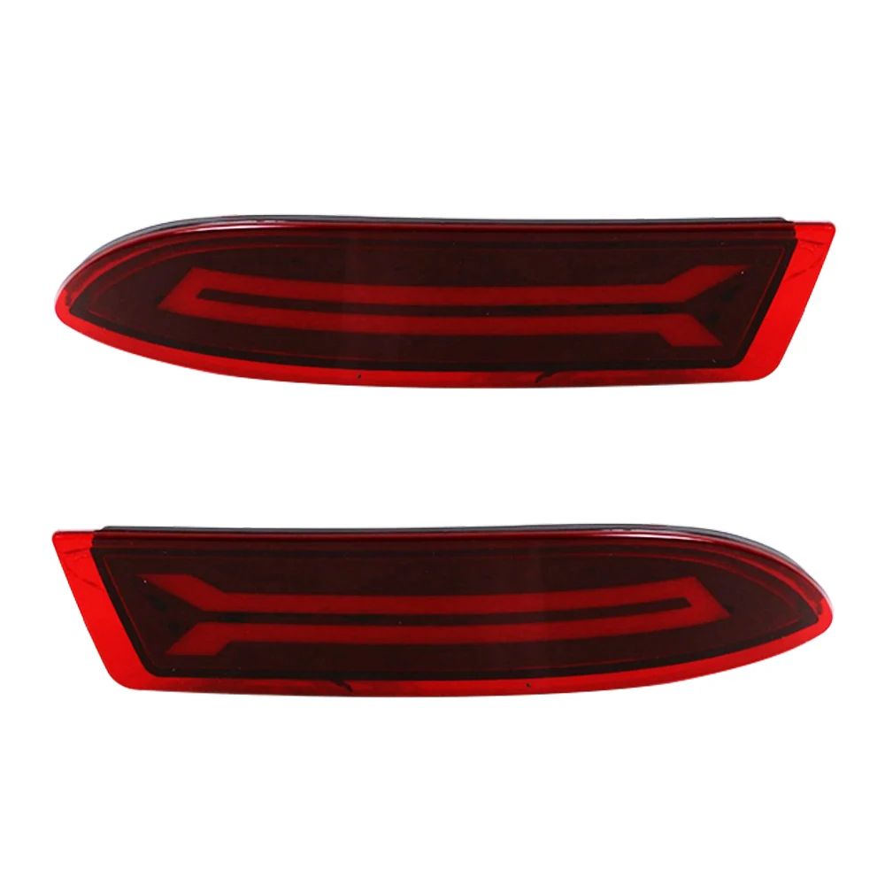 2 шт. автомобиль отражатель светодиодный задний противотуманный фонарь