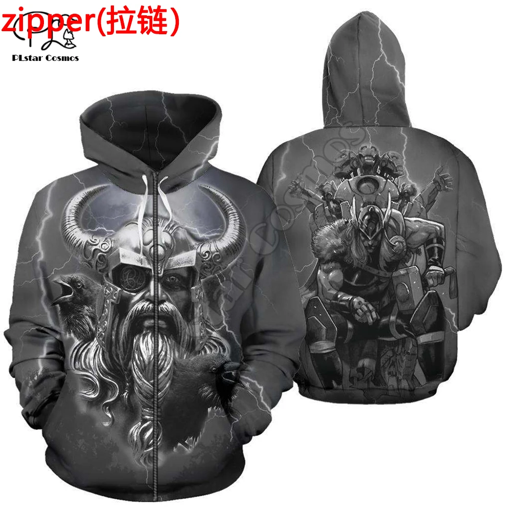 

2020Newest Viking Tattoo Warrior Legend Retro Classic NewFashion Streetwear Unisex 3DPrint Zipper/Hoodies/Sweatshirts/Jacket A21