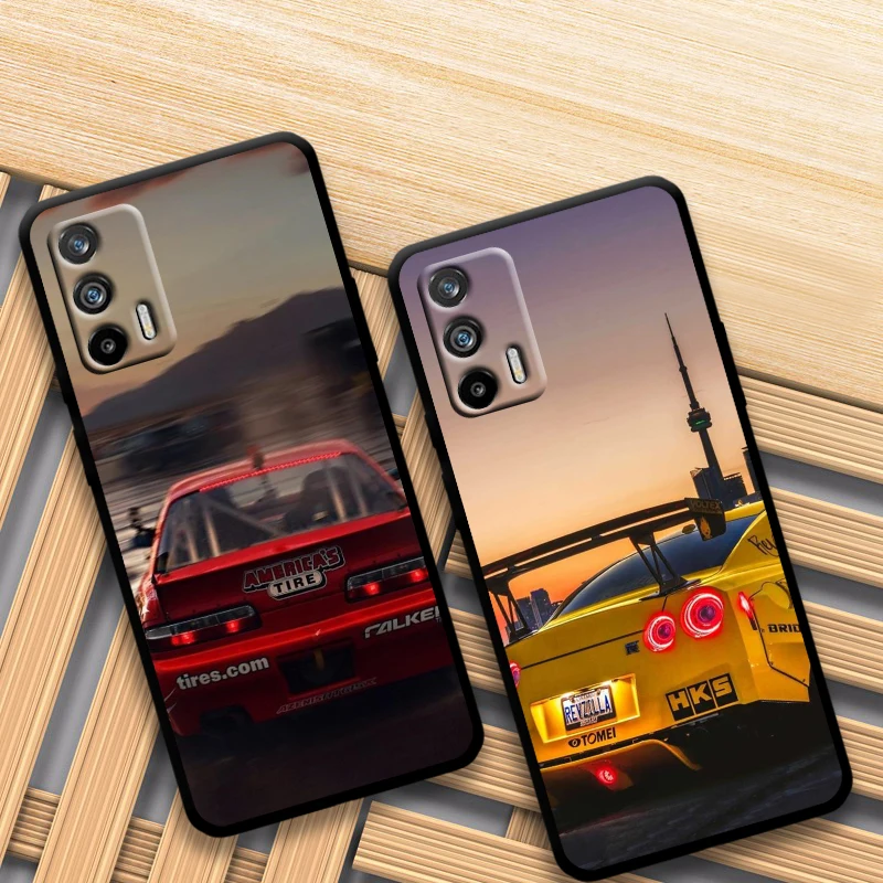 jdm sports car cool for oppo realme gt explorer master neo flash edition c21 c20 c15 c11 c3 soft black phone case free global shipping