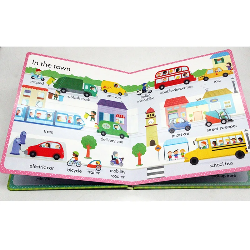 

Random 1 volume Usborne English Picture Board Books My First Word Book Dictionary for Kids Library Early Education manga book