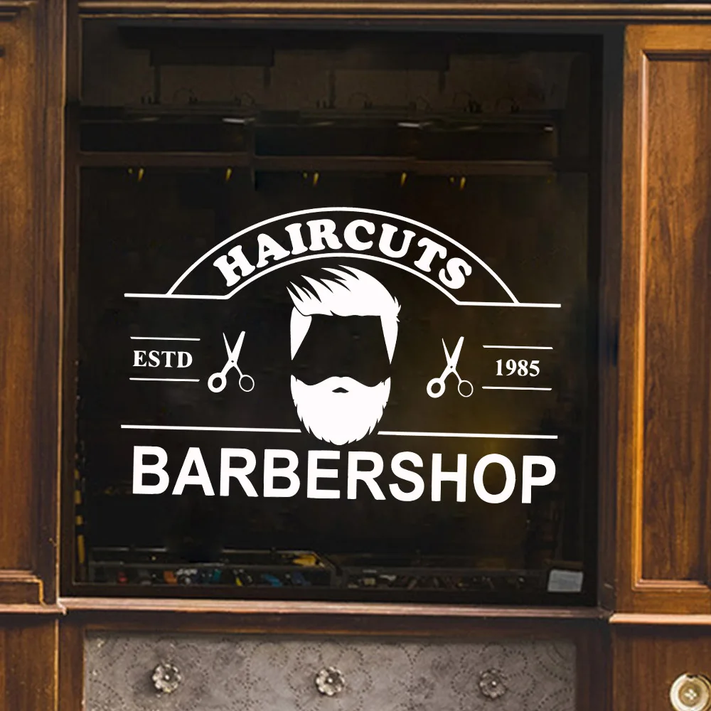 Красота Парикмахерская переводная наклейка Съемная виниловая панно Декор