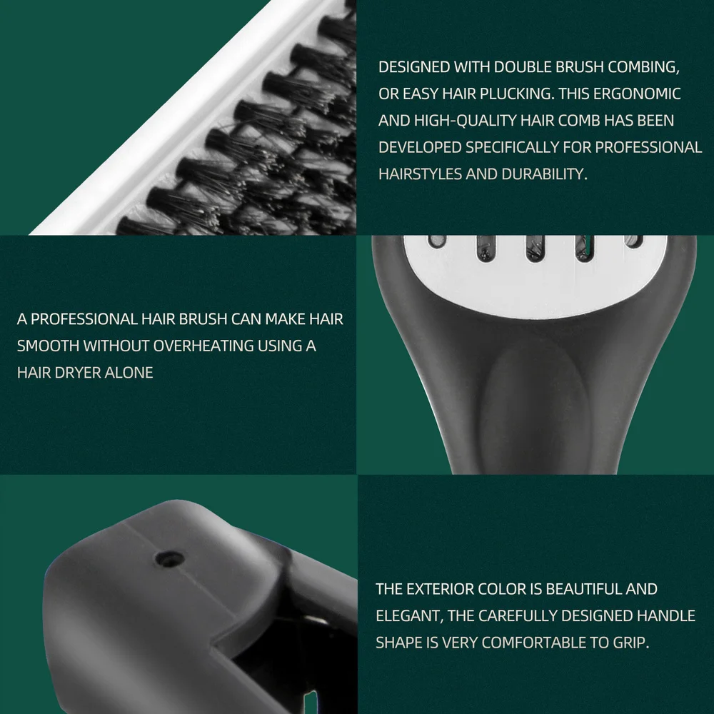 

1Pc Ceramic Hair Splint Comb High Temperature Resistant Hair Straightener Brush